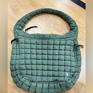 Free People quilted carryall bag